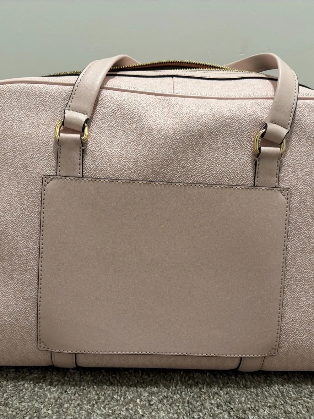 Michael Kors Light Pink Leather Backpack and Tote Set